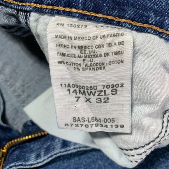 Vintage Wrangler Cowboy Cut Faded Dark Denim Straight Leg Western Jeans - Picture 6 of 12